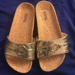 Girls Michael Kors slides